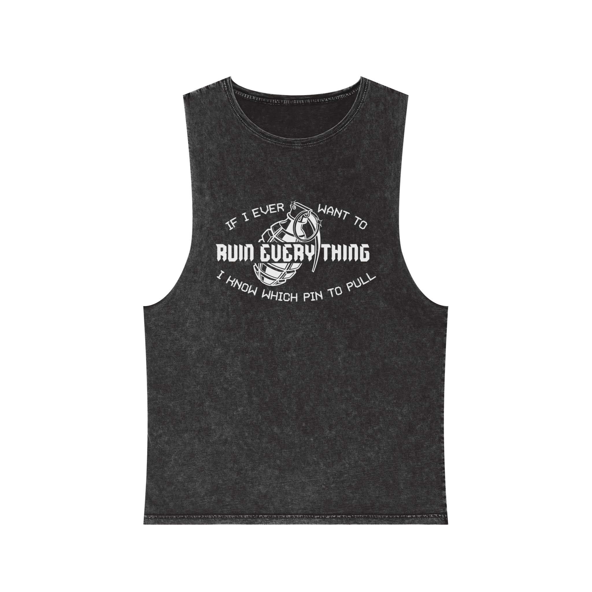 Ruin Everything • Unisex Stonewash Tank Top - Image 5