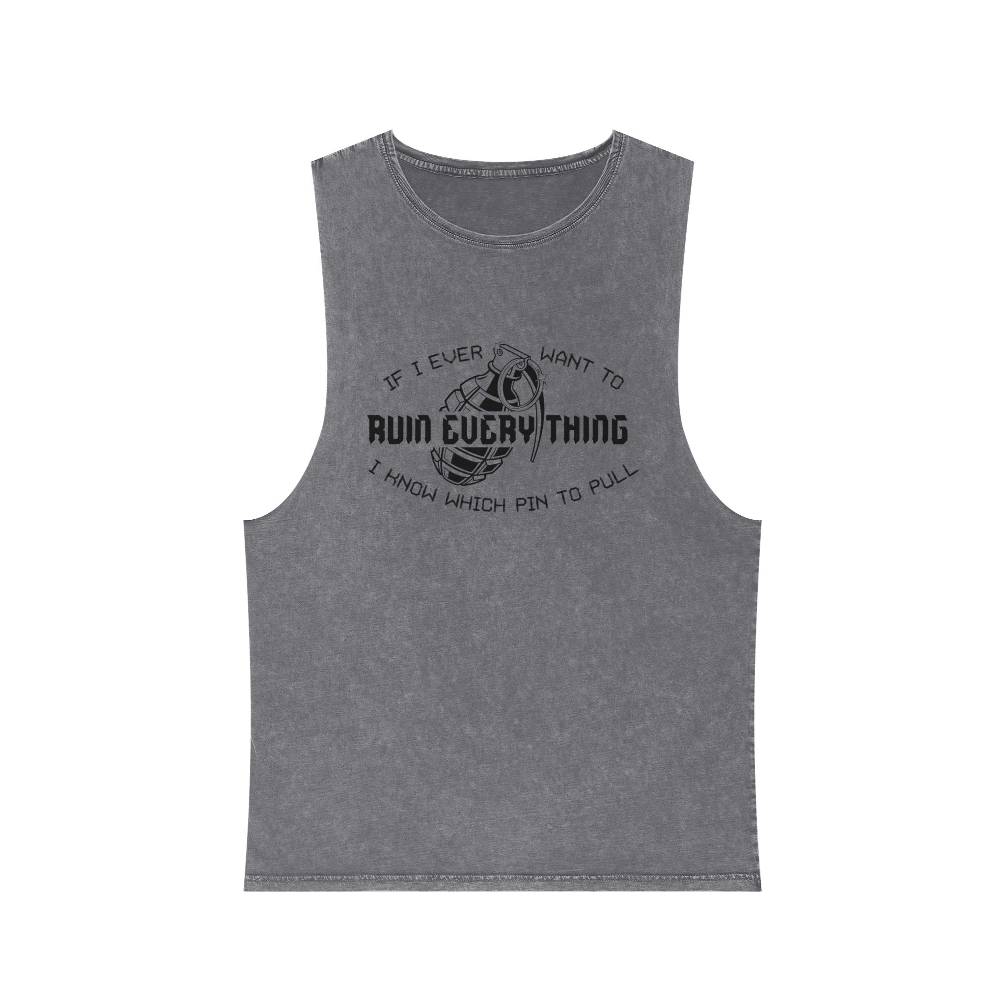 Ruin Everything • Unisex Stonewash Tank Top - Image 9