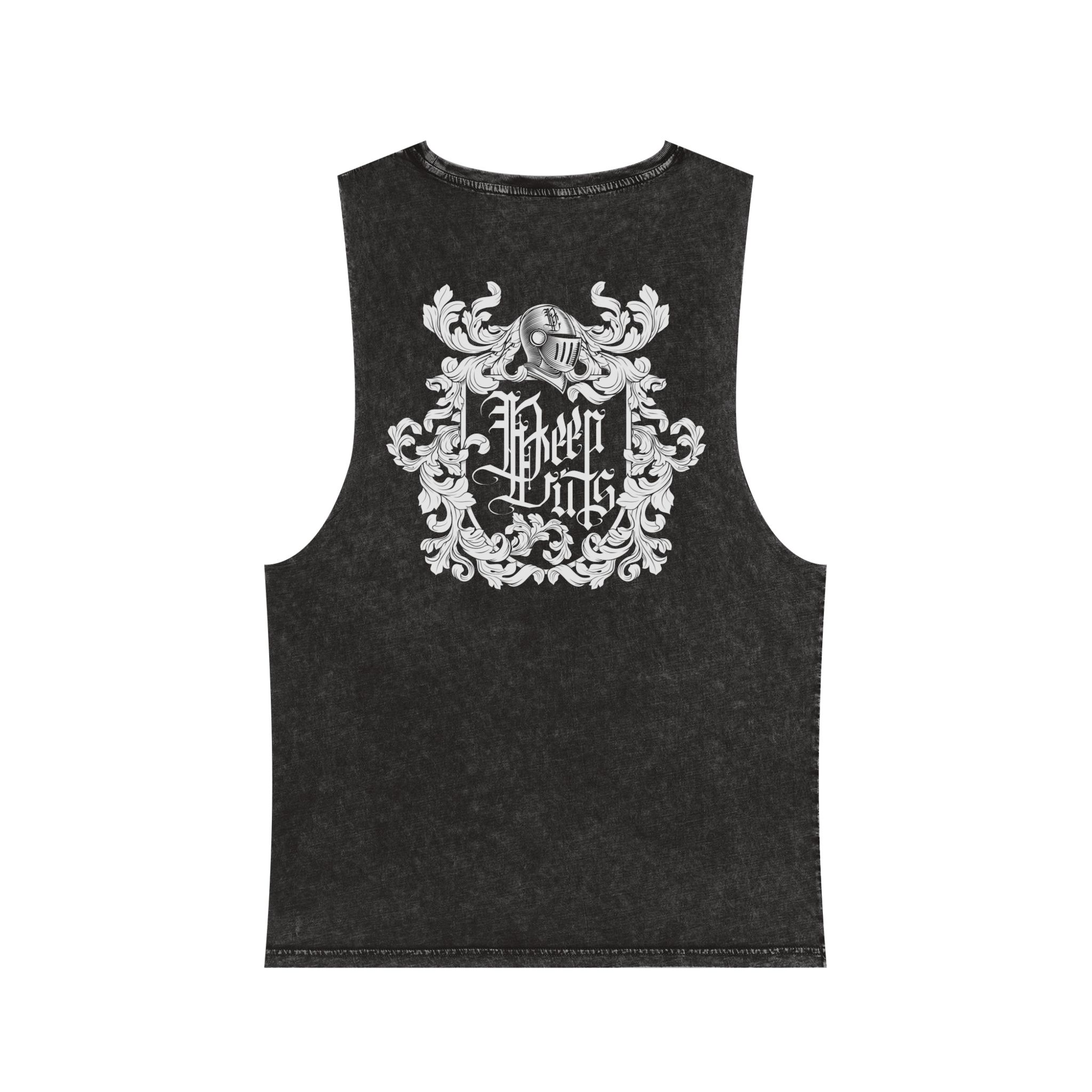 With Your Chest • Unisex Stonewash Tank Top - Image 10