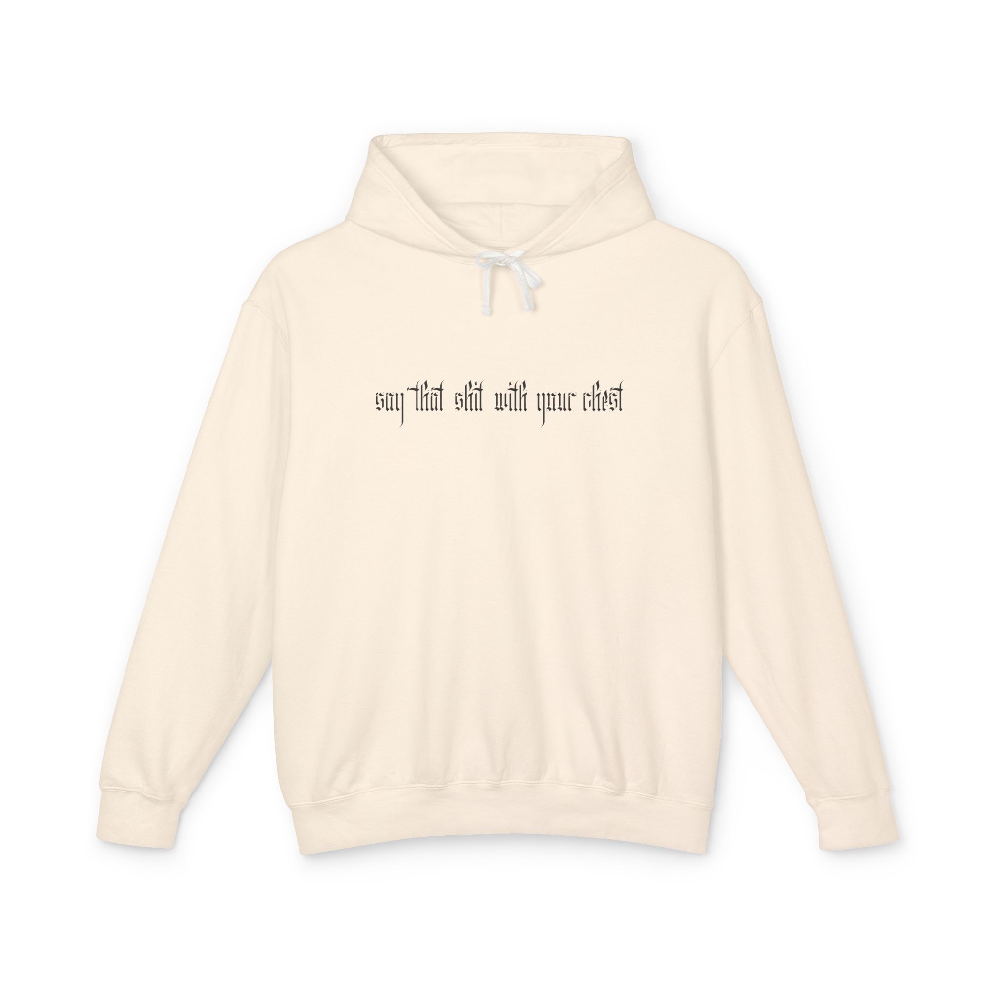 With Your Chest • Unisex Lightweight Hooded Sweatshirt - Image 13