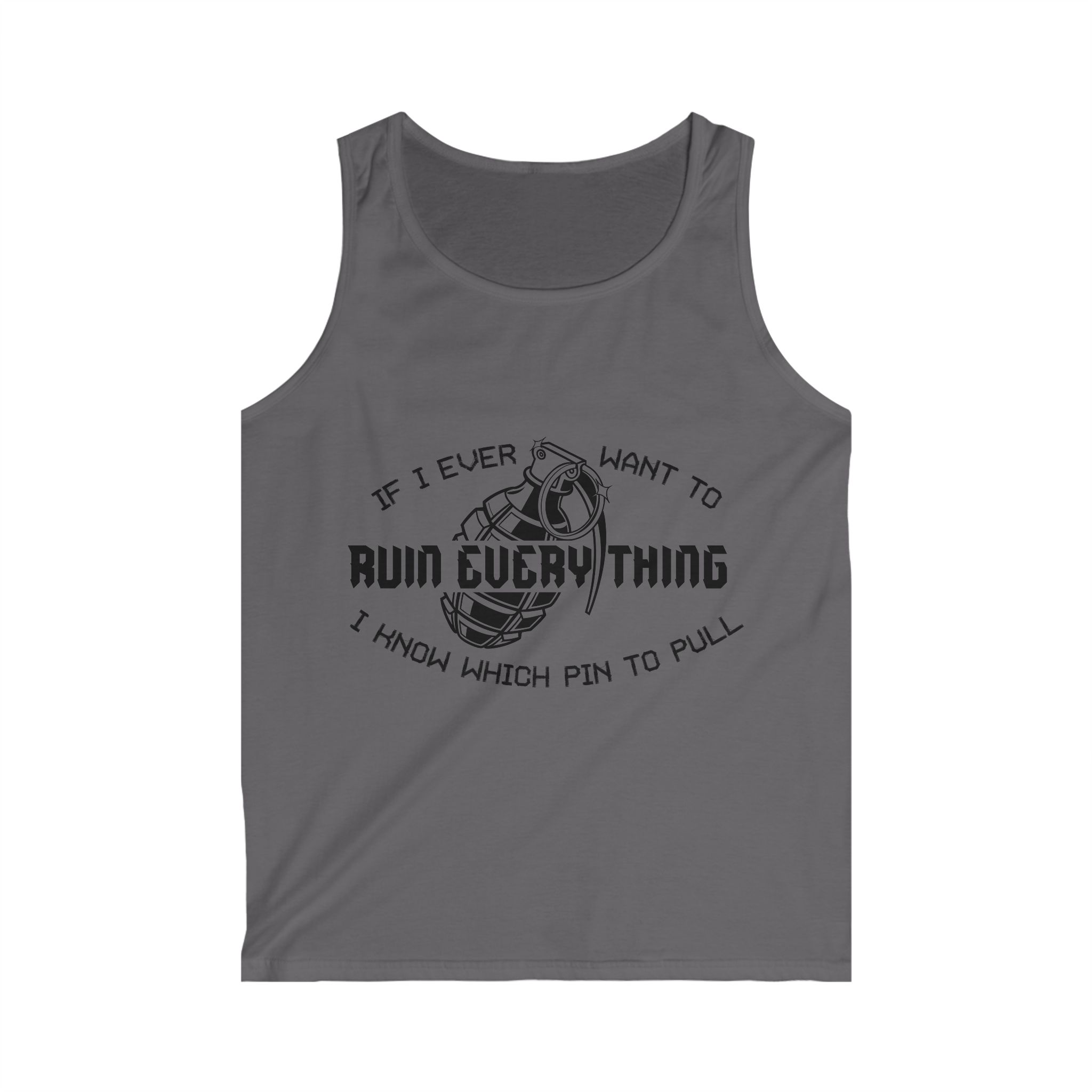 Ruin Everything • Men's Softstyle Tank Top - Image 11