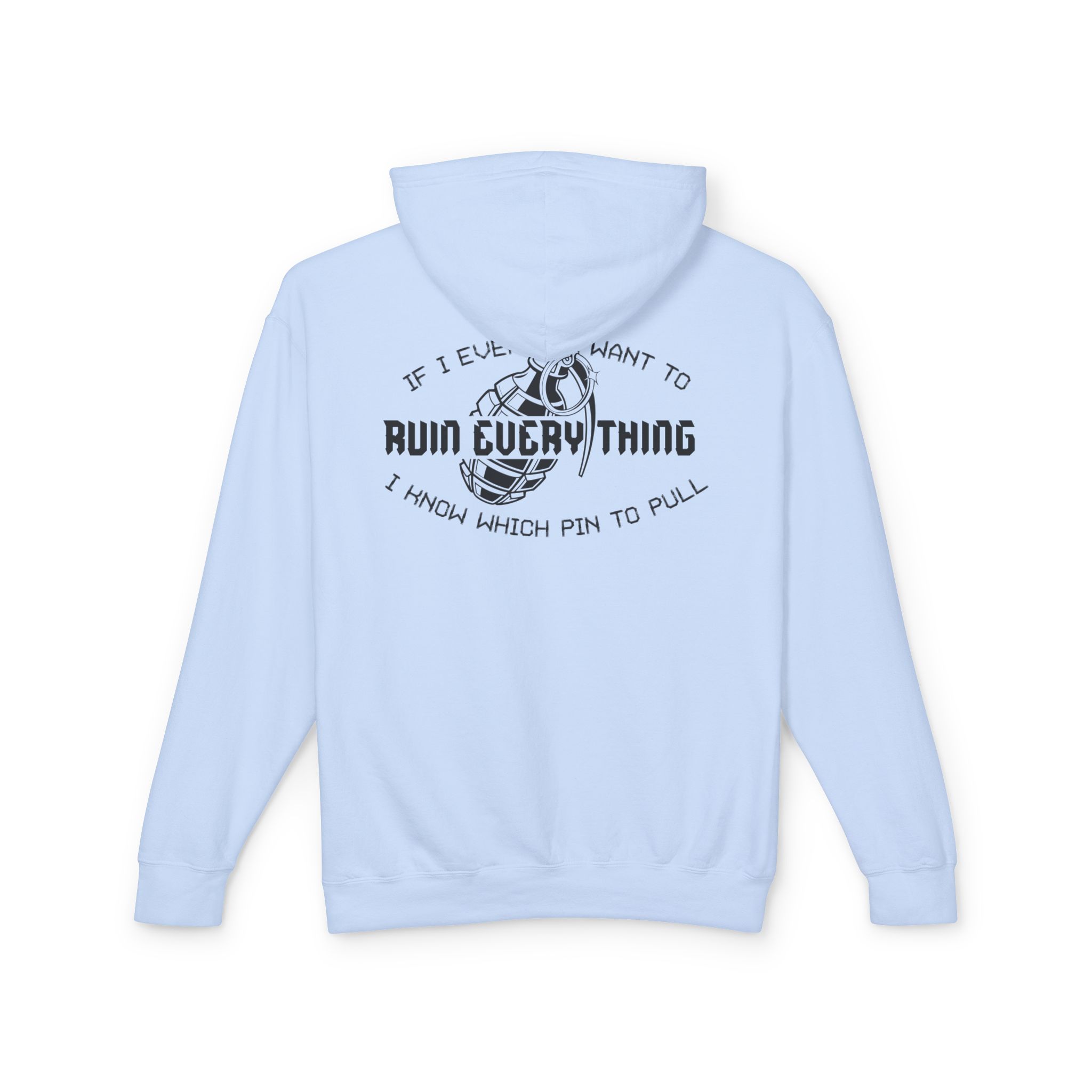 Ruin Everything • Unisex Lightweight Hooded Sweatshirt - Image 10