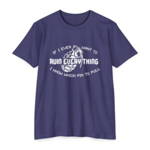 Ruin Everything [White Print] Unisex CVC Jersey T-shirt