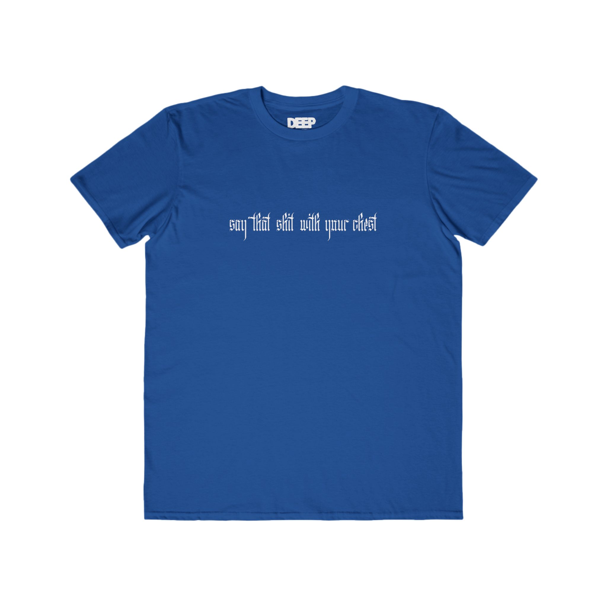 With Your Chest • Men's Lightweight Cotton Tee - Image 3