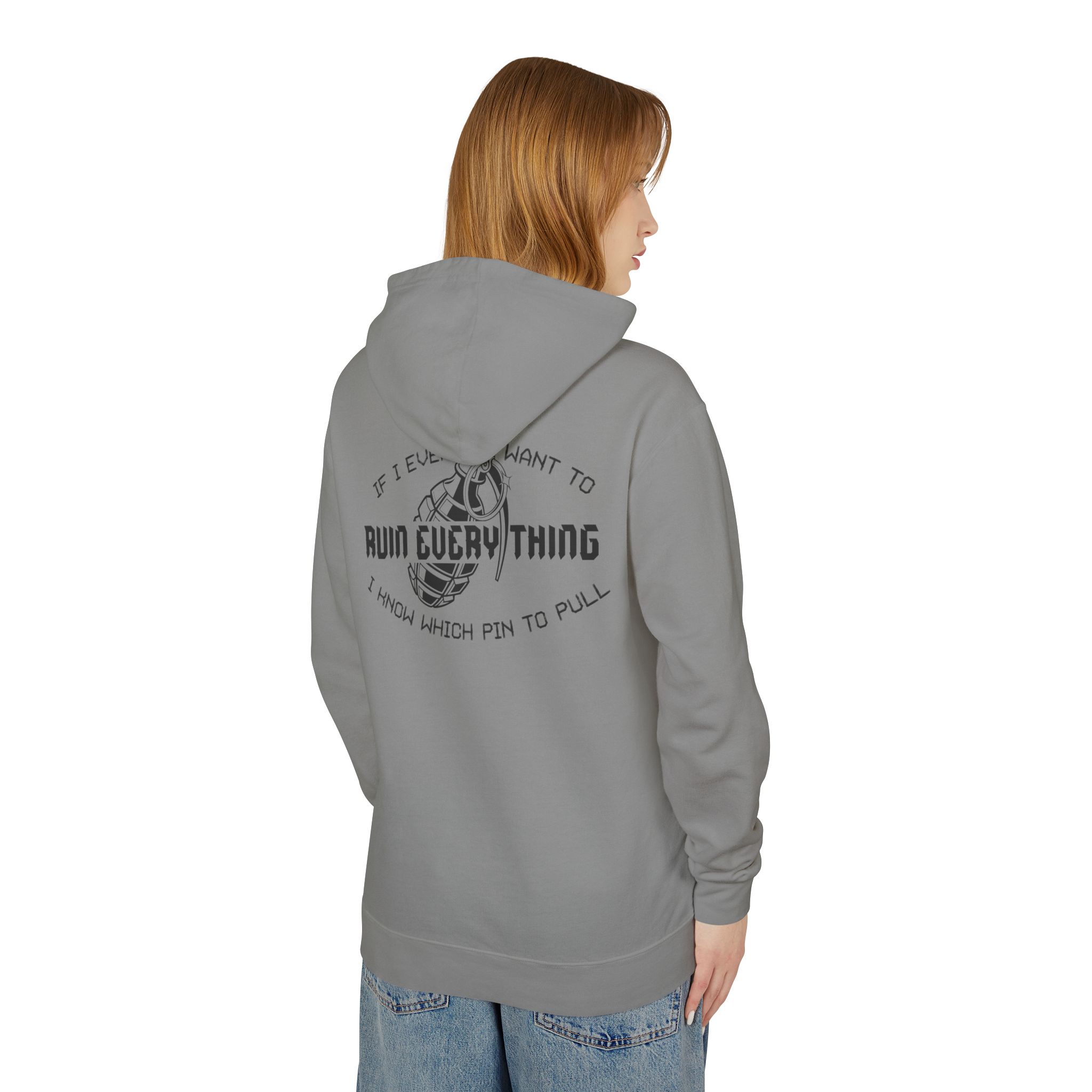 Ruin Everything • Unisex Lightweight Hooded Sweatshirt - Image 28