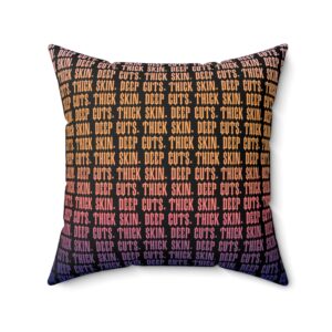 [Sunset Fade] Spun Polyester Square Pillow