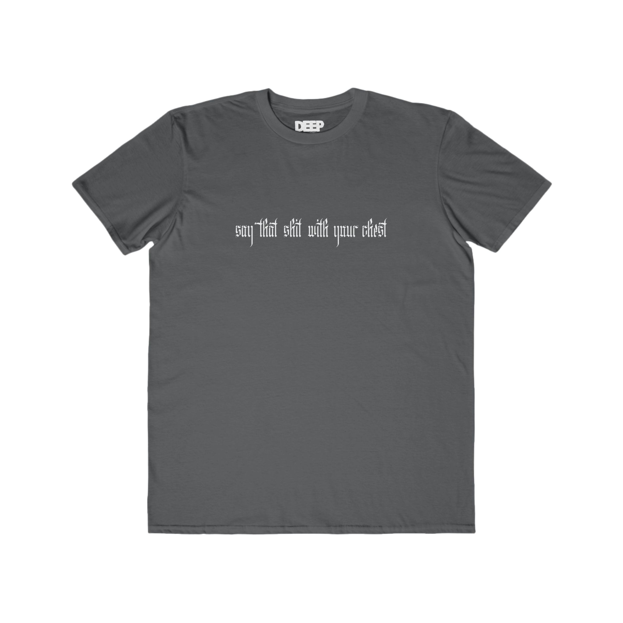 With Your Chest • Men's Lightweight Cotton Tee - Image 21