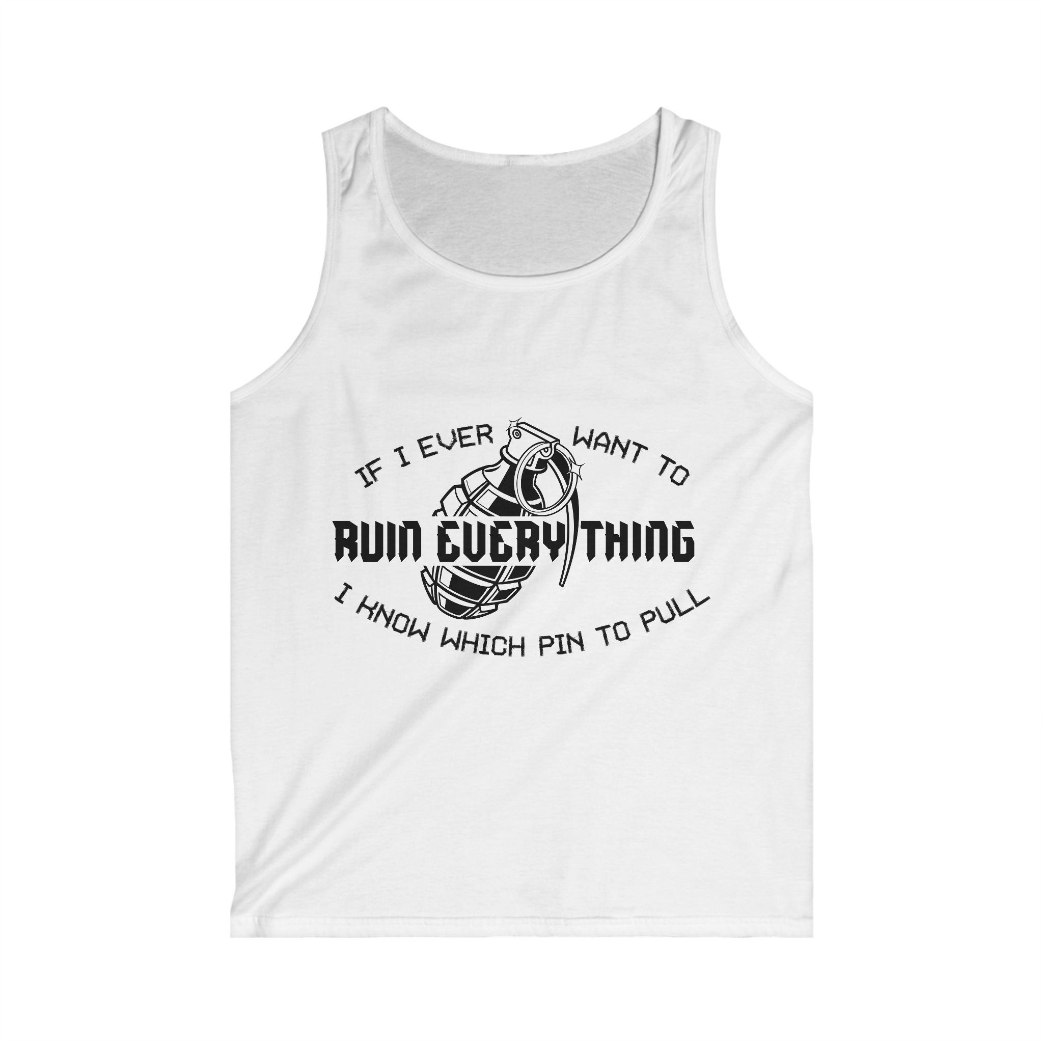 Ruin Everything • Men's Softstyle Tank Top - Image 5