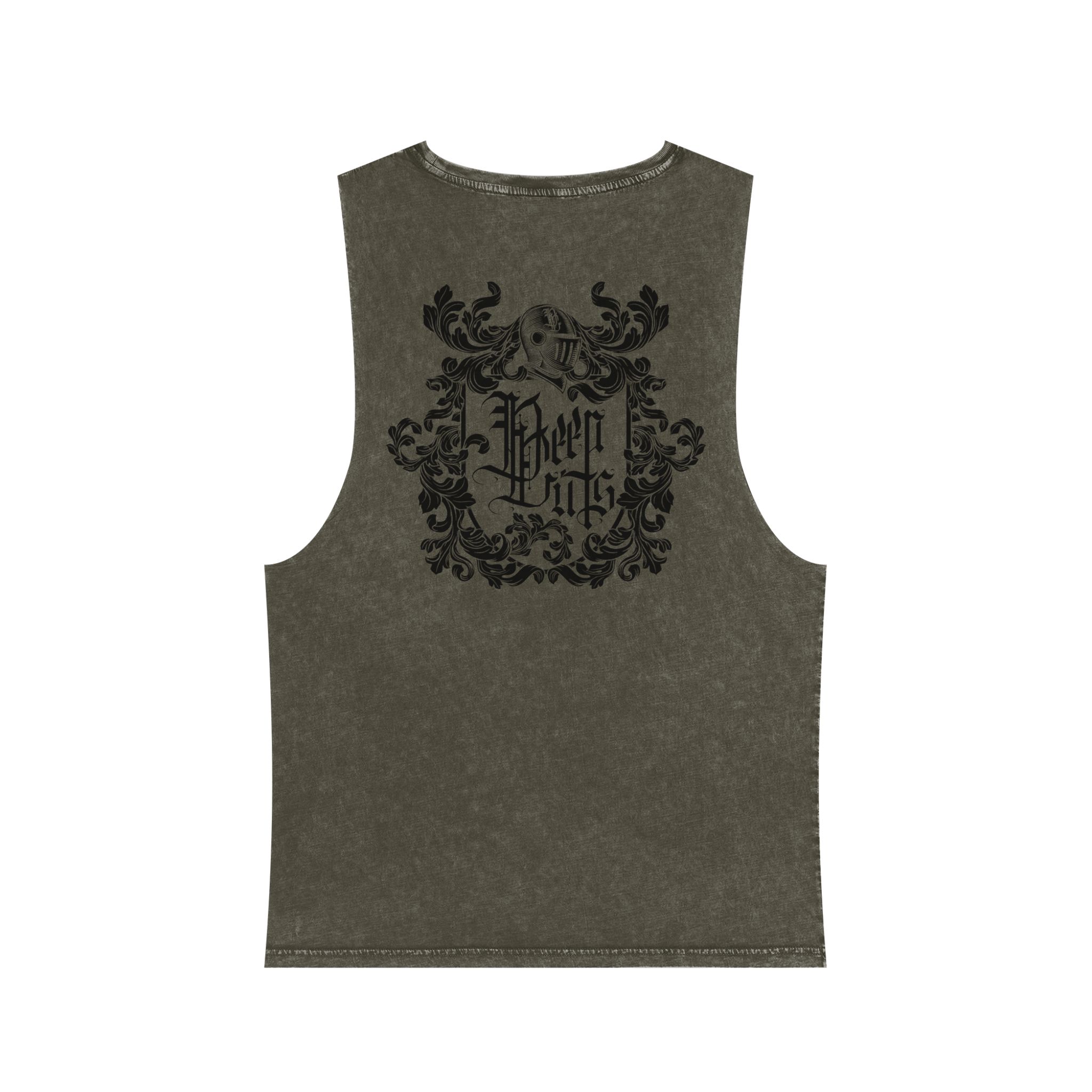 With Your Chest • Unisex Stonewash Tank Top - Image 3