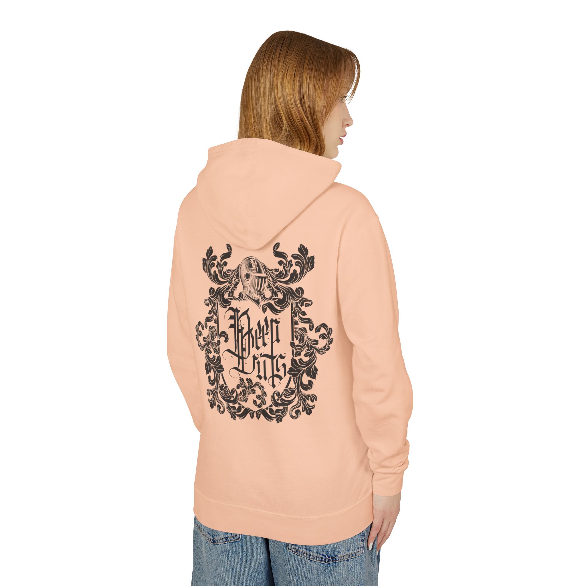 With Your Chest • Unisex Lightweight Hooded Sweatshirt - Image 12