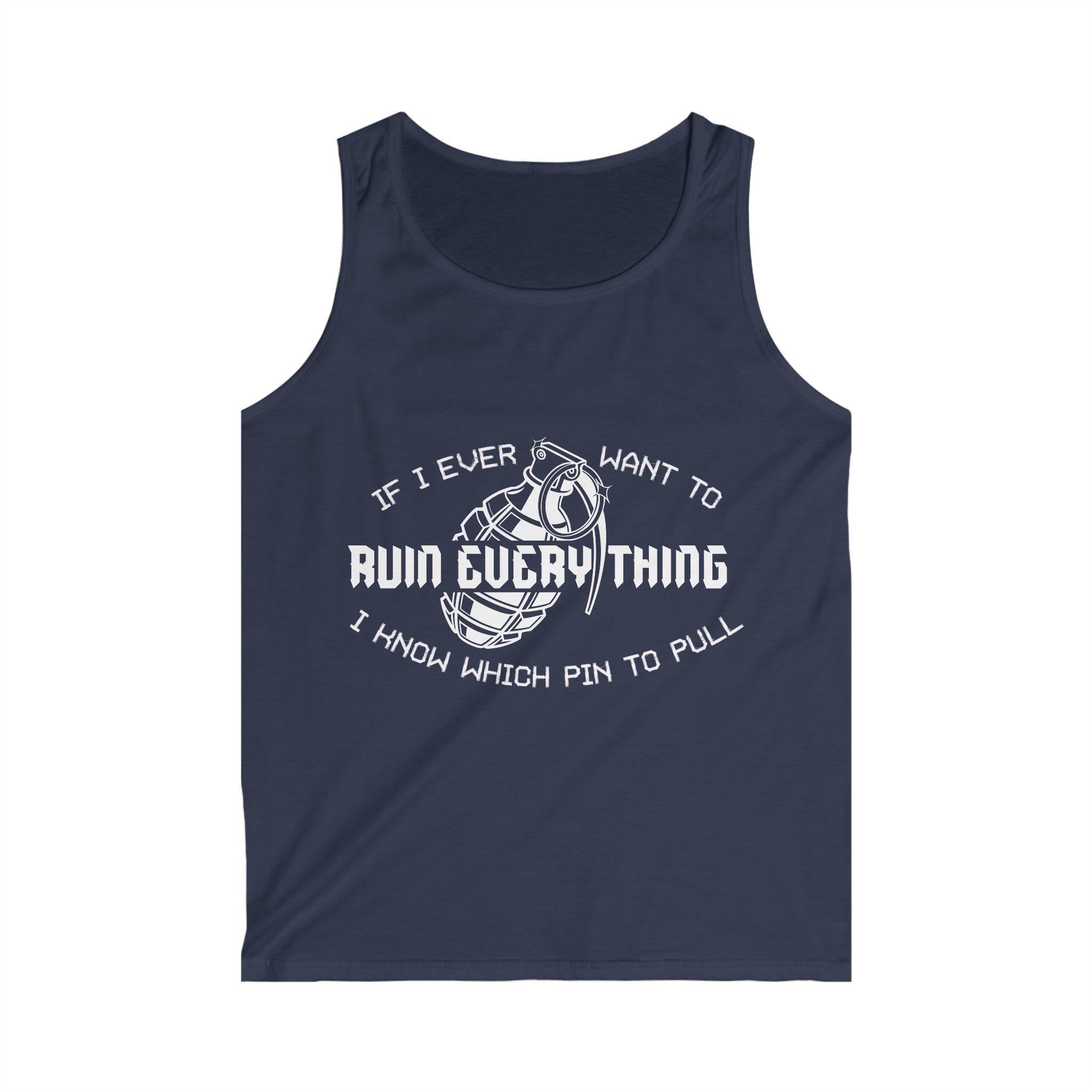 Ruin Everything • Men's Softstyle Tank Top - Image 3
