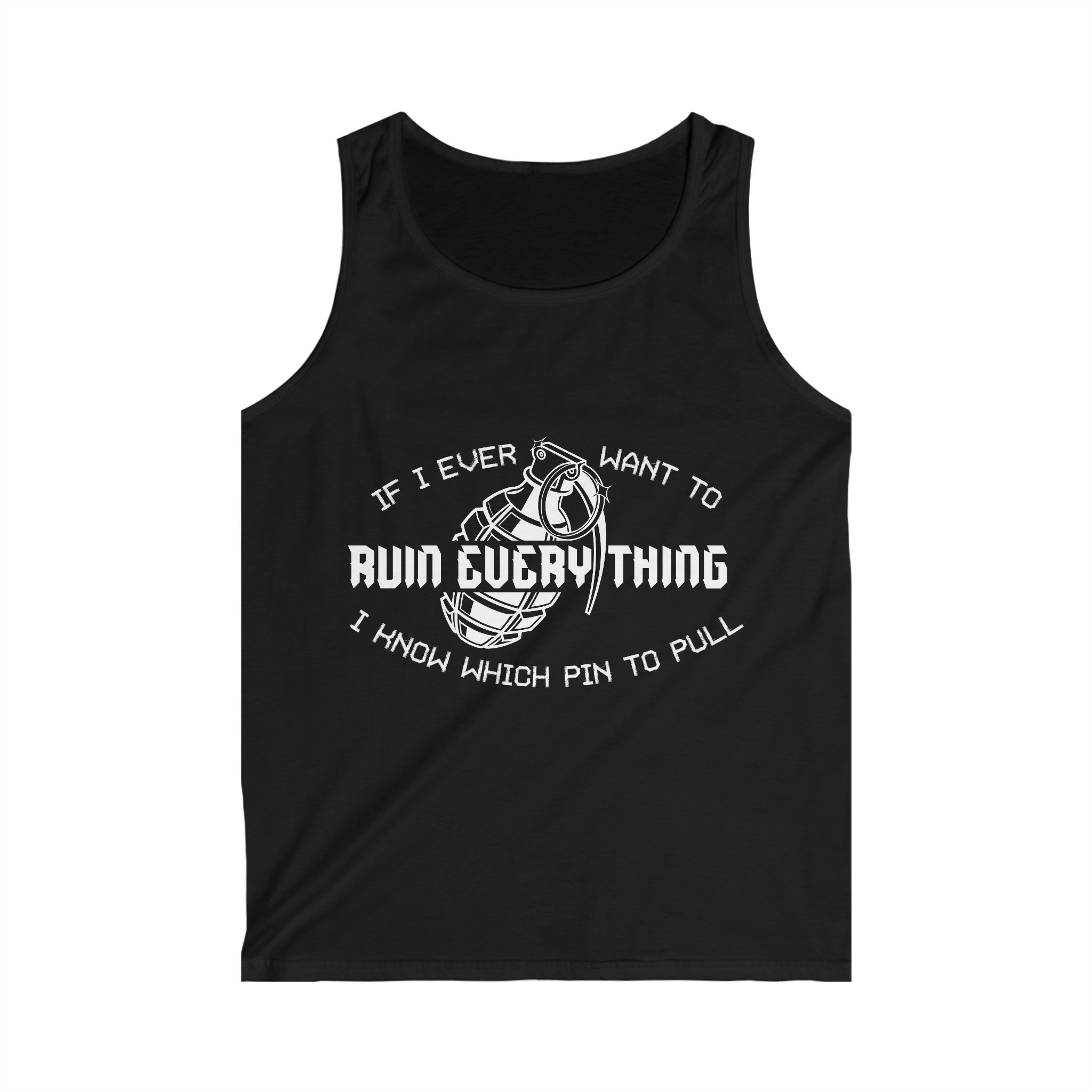 Ruin Everything • Men's Softstyle Tank Top - Image 7
