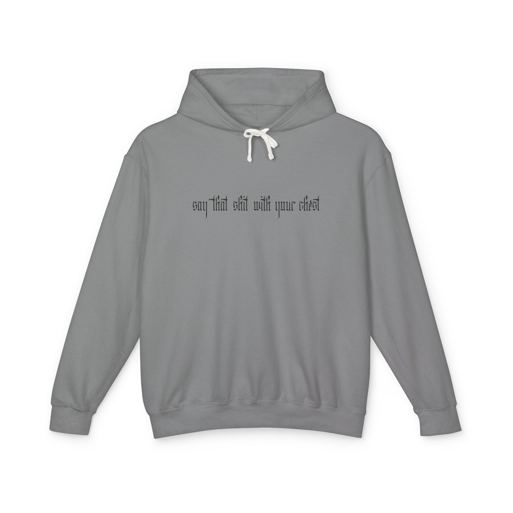 With Your Chest • Unisex Lightweight Hooded Sweatshirt - Image 29