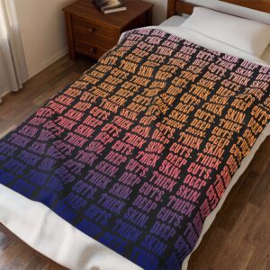 [Sunset Fade] Velveteen Plush Blanket