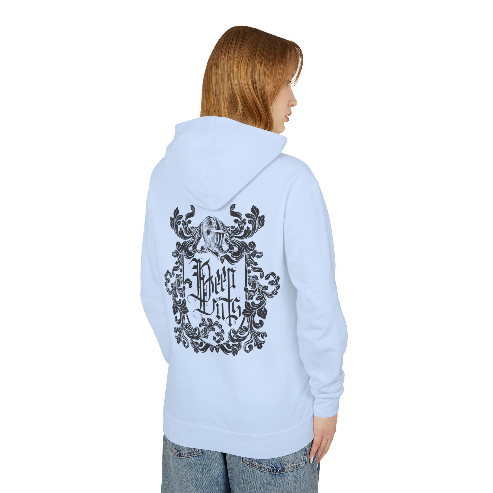 With Your Chest • Unisex Lightweight Hooded Sweatshirt - Image 8