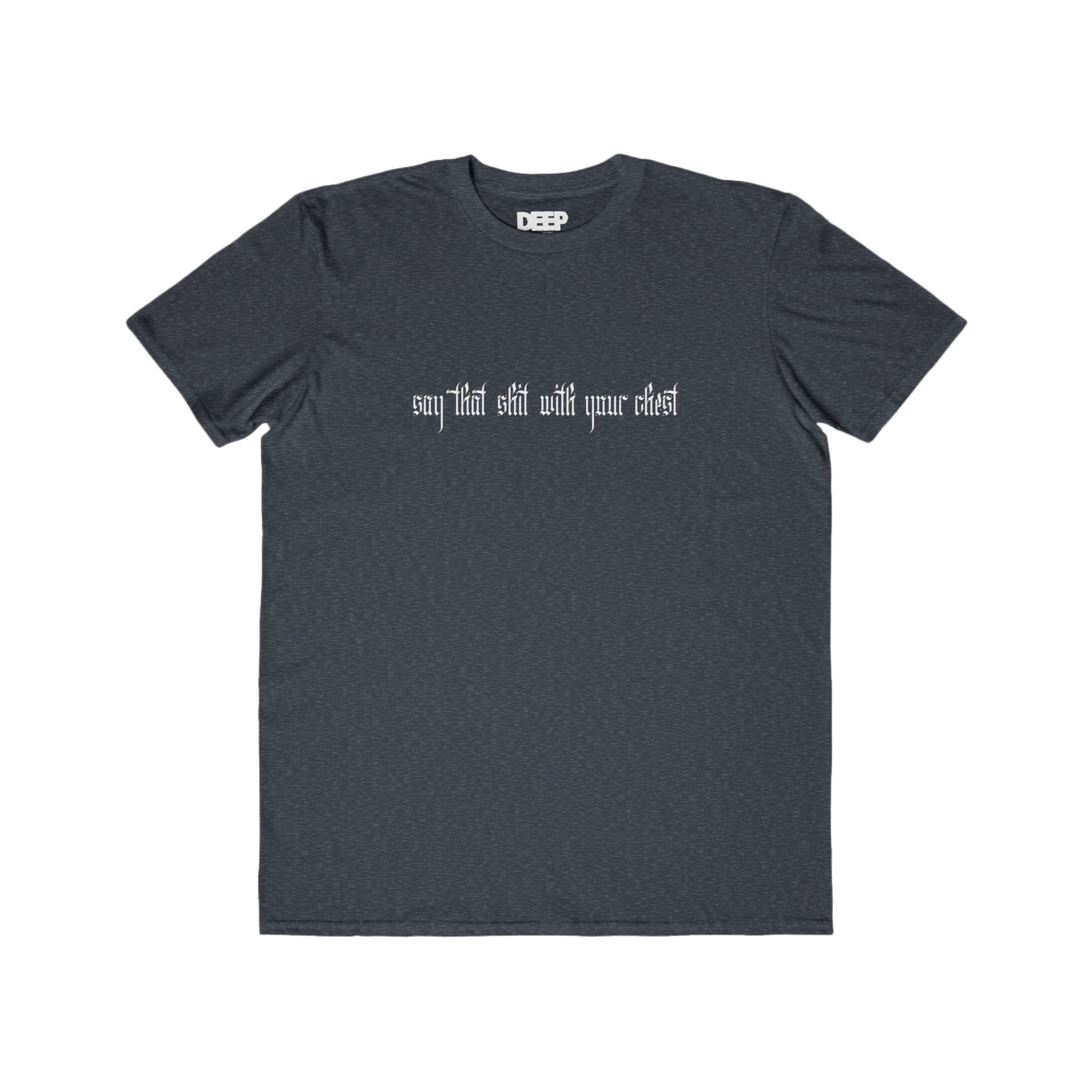 With Your Chest • Men's Lightweight Cotton Tee - Image 23