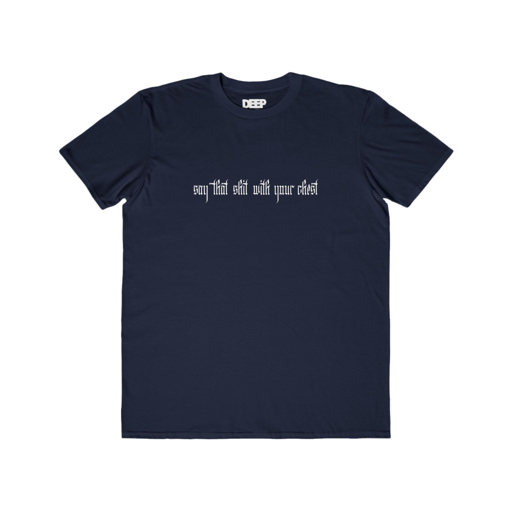 With Your Chest • Men's Lightweight Cotton Tee - Image 25