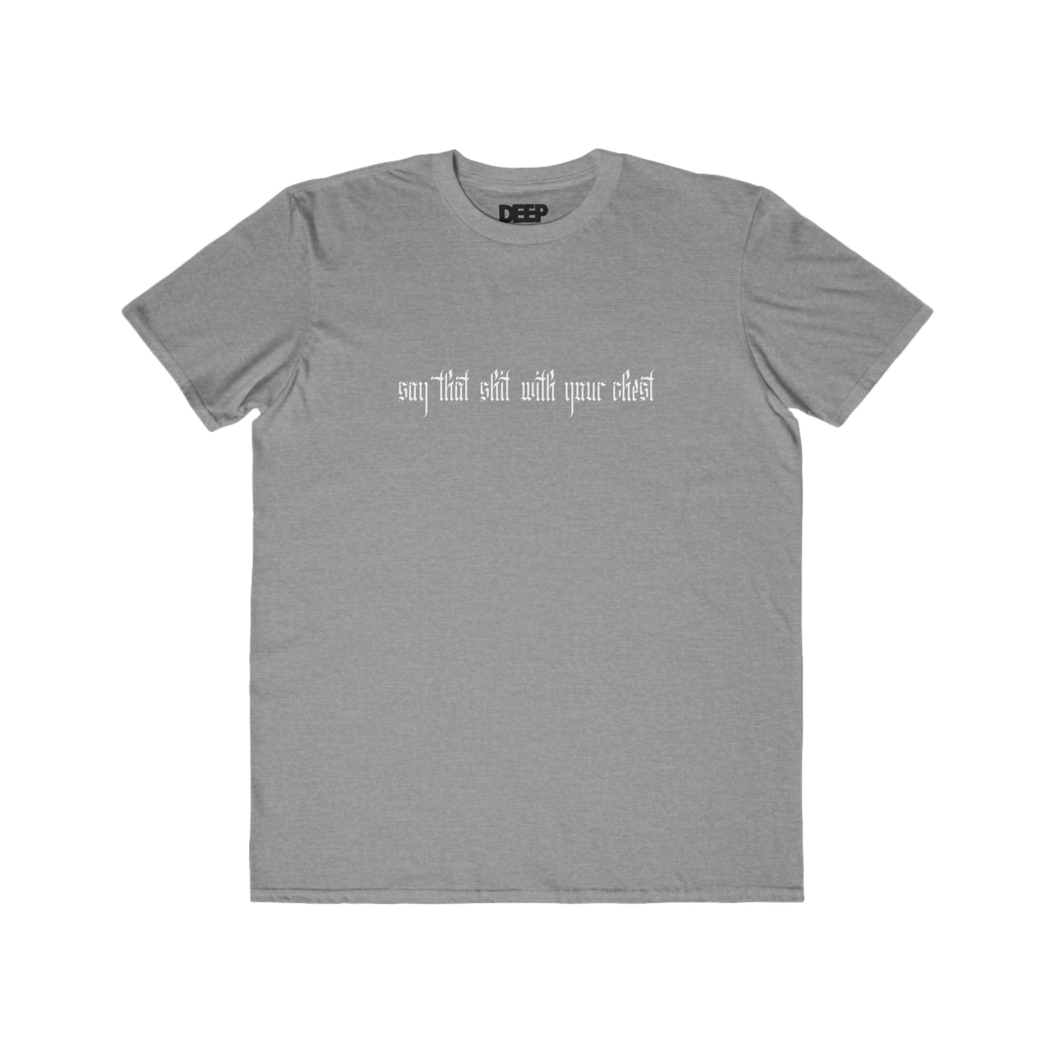 With Your Chest • Men's Lightweight Cotton Tee - Image 9