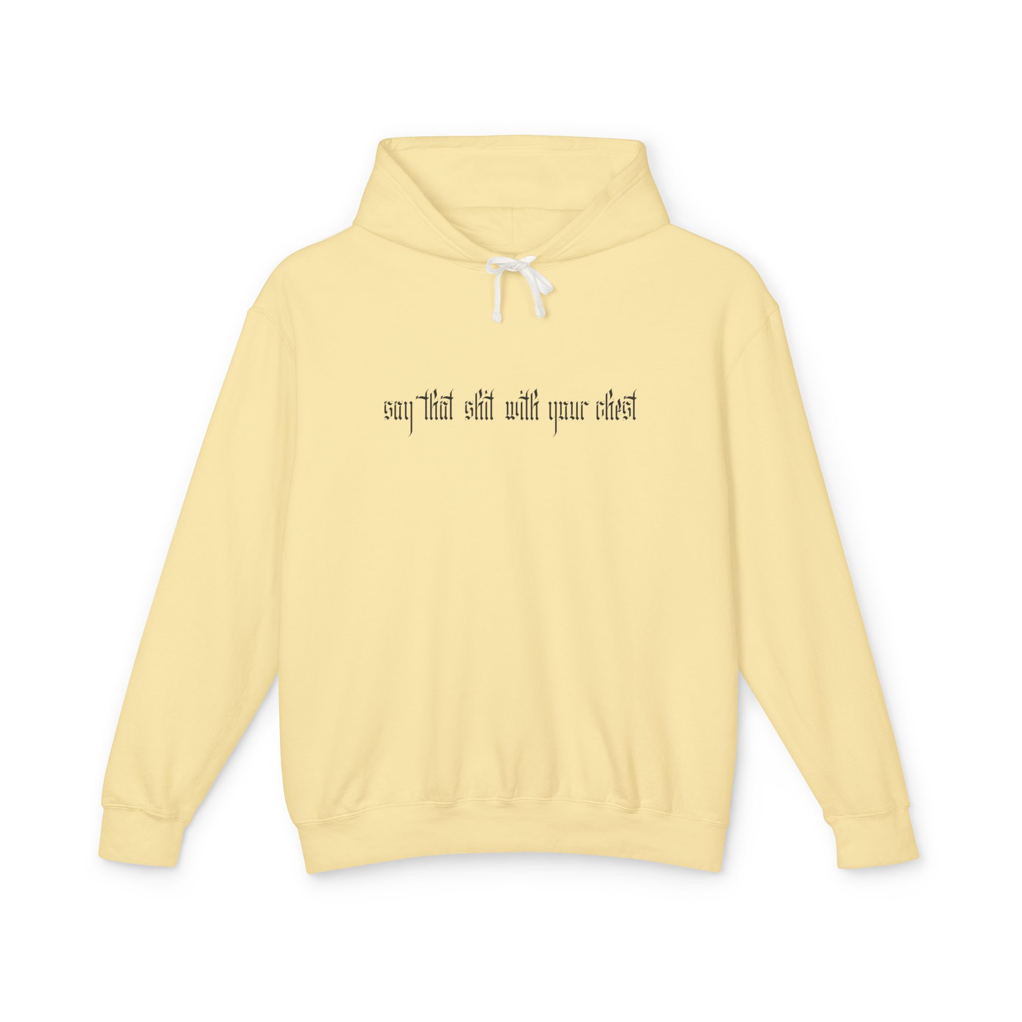 With Your Chest • Unisex Lightweight Hooded Sweatshirt - Image 25