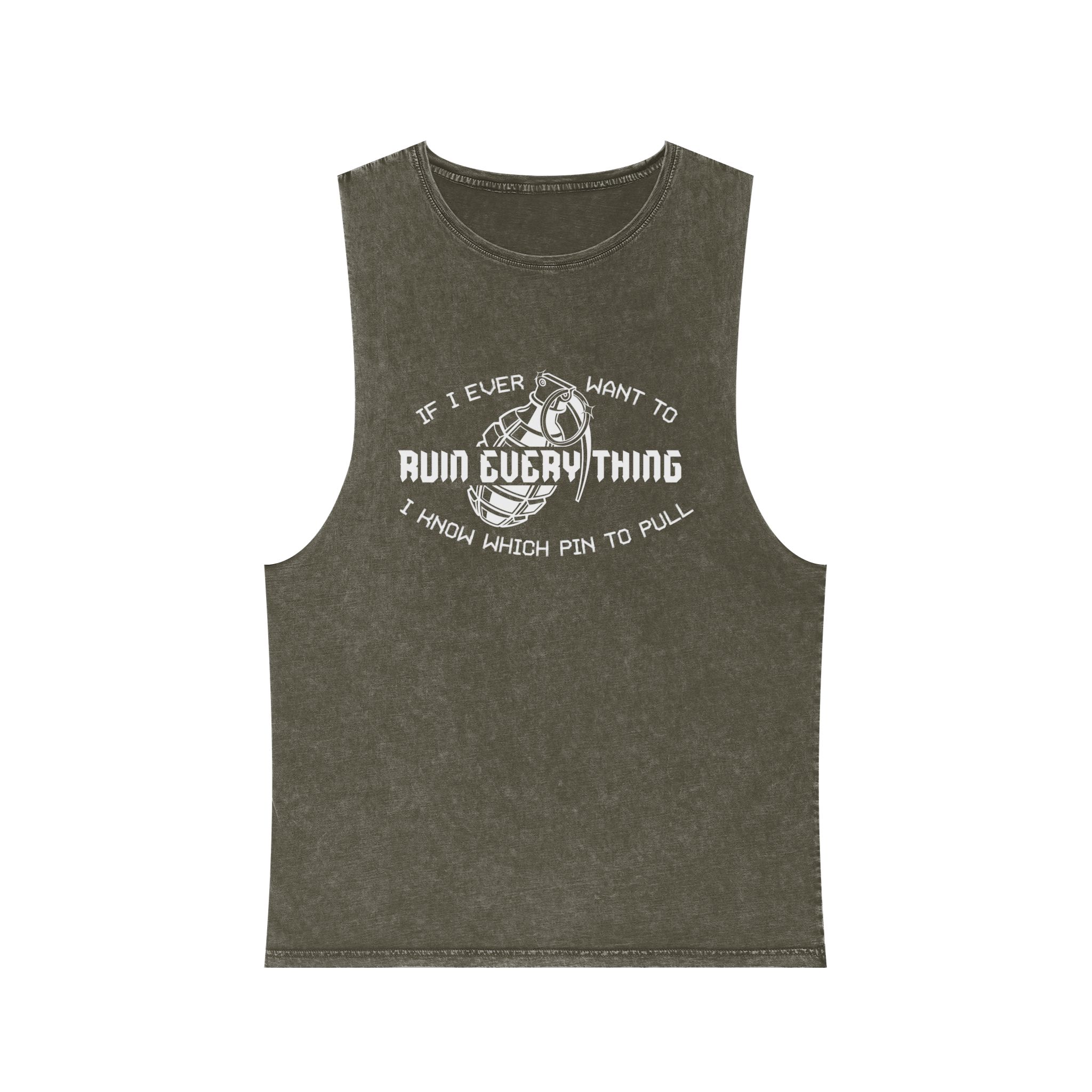 Ruin Everything • Unisex Stonewash Tank Top