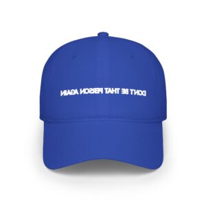 Self Reminder #1 [White Embroidery] Low Profile Baseball Cap