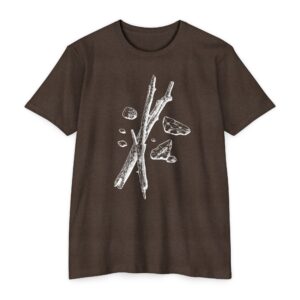 Sticks & Stones [White] Unisex CVC Jersey T-shirt