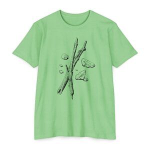 Sticks & Stones [Black] Unisex CVC Jersey T-shirt