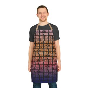 [Sunset Fade] Kitchen Apron With Color Straps