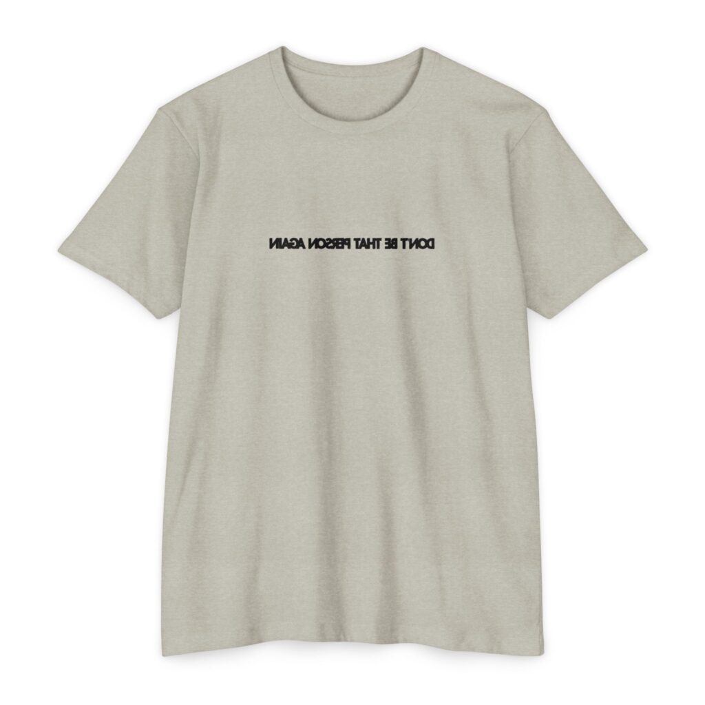 Self Reminder #1 [Black Print] Unisex CVC Jersey T-shirt
