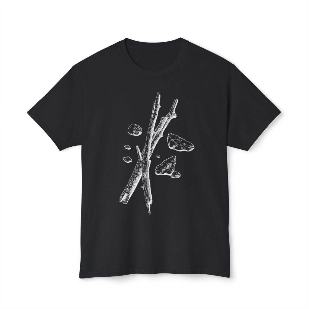 Sticks & Stones [White] Unisex HD Cotton™ T-shirt