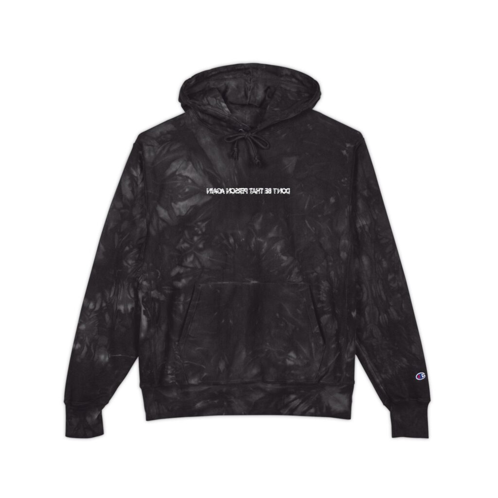 Self Reminder #1 [White Embroidery] Unisex Champion Tie-Dye Hoodie