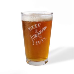 Sticks + Stones • Engraved Logo Pint Glass, 16oz