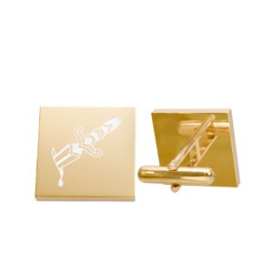 Engraved Stabby Cufflinks Set