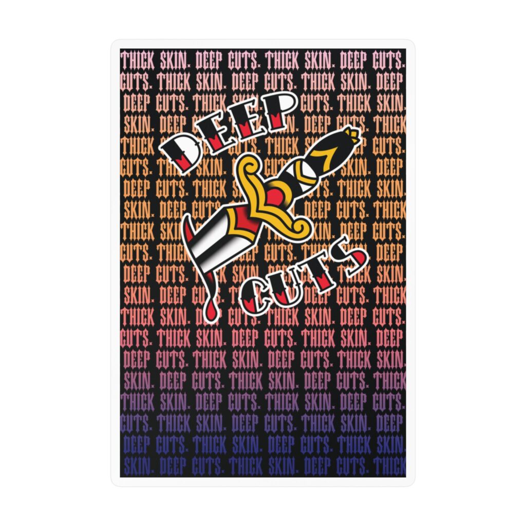 Vinyl Sticker in Black [Sunset Fade]