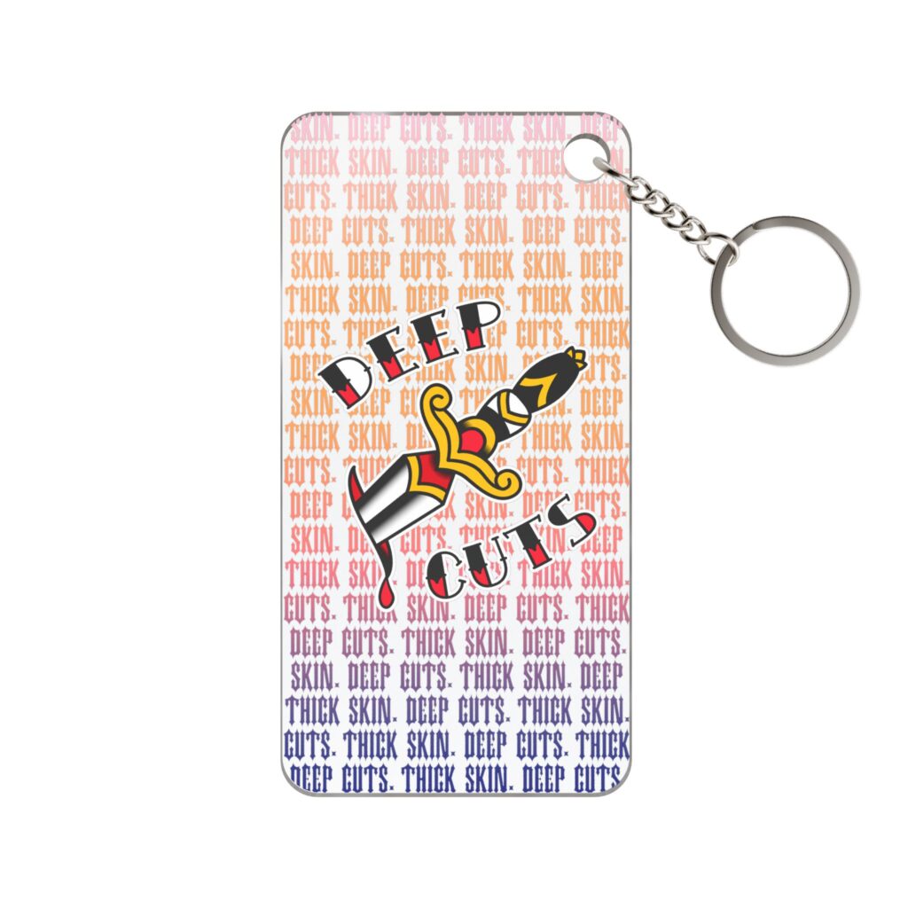 Clear Keychain [Sunset Fade]